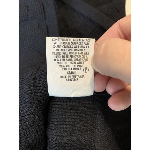 Scanlan Theodore Crepe Knit Pencil Straight Skirt Medium Black Designer Office - Picture 8 of 12